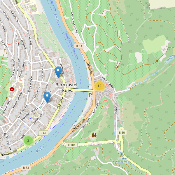 Karte der Cafe in Bernkastel-Kues Thumbnail