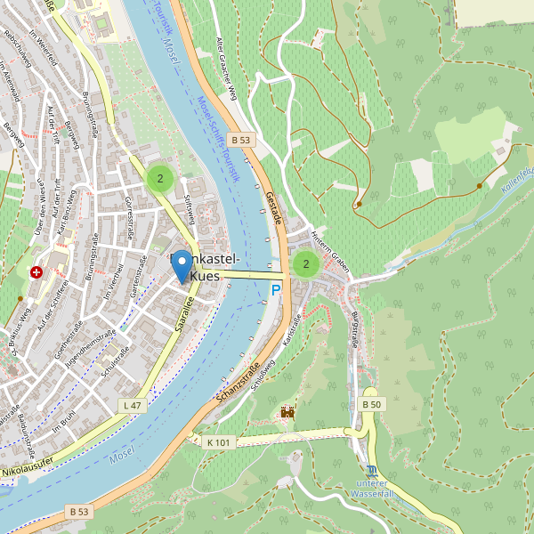 Karte der Geldautomaten in Bernkastel-Kues Thumbnail