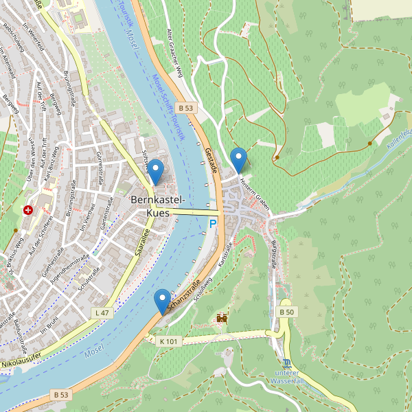 Karte der Museen in Bernkastel-Kues Thumbnail