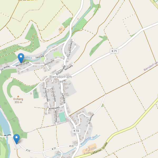 Karte der Parkplätze in Biersdorf am See Thumbnail