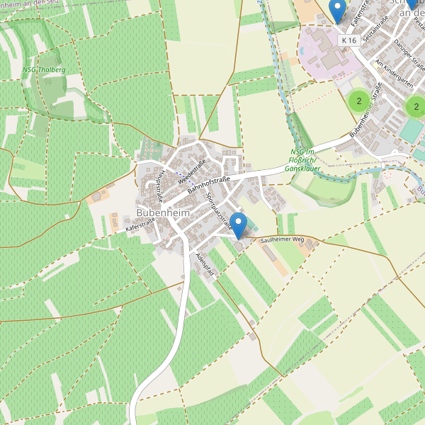 Karte der Parkplätze in Bubenheim (MZ) Thumbnail