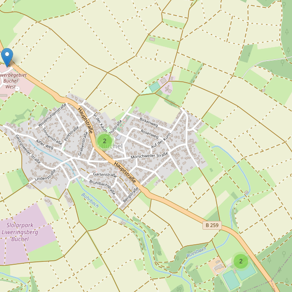 Karte der Parkplätze in Büchel (COC) Thumbnail