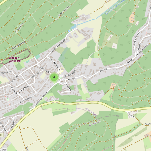 Karte der Parkplätze in Carlsberg (DÜW) Thumbnail
