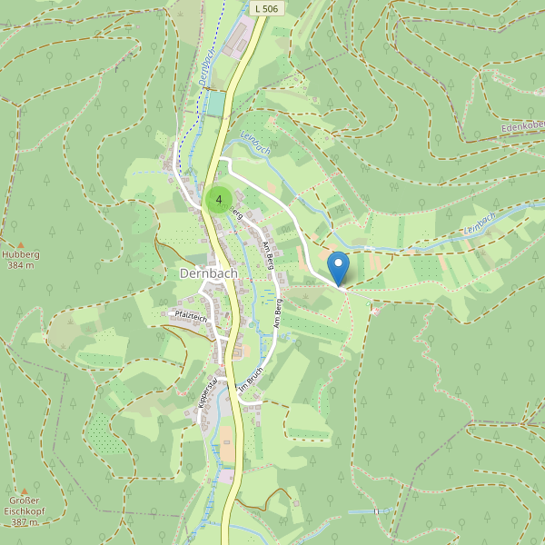 Karte der Parkplätze in Dernbach (SÜW) Thumbnail