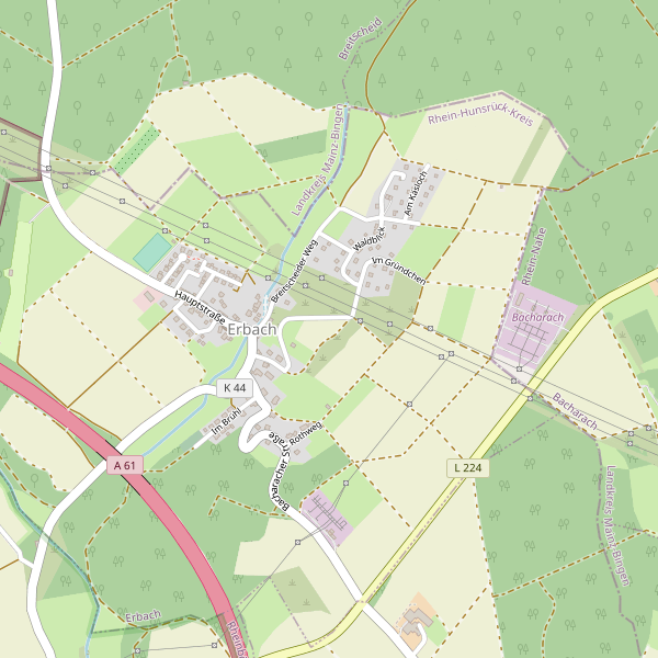 Karte der Parkplätze in Erbach (SIM) Thumbnail