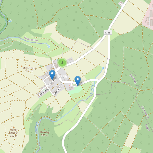 Karte der Parkplätze in Eschbach (EMS) Thumbnail