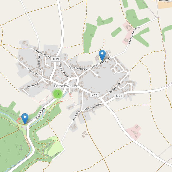 Karte der Parkplätze in Ferschweiler Thumbnail