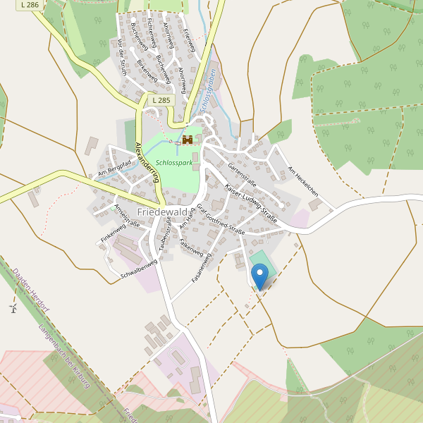 Karte der Parkplätze in Friedewald (AK) Thumbnail