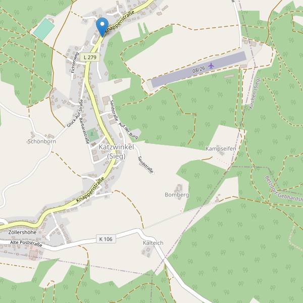 Karte der Parkplätze in Katzwinkel (Sieg) Thumbnail