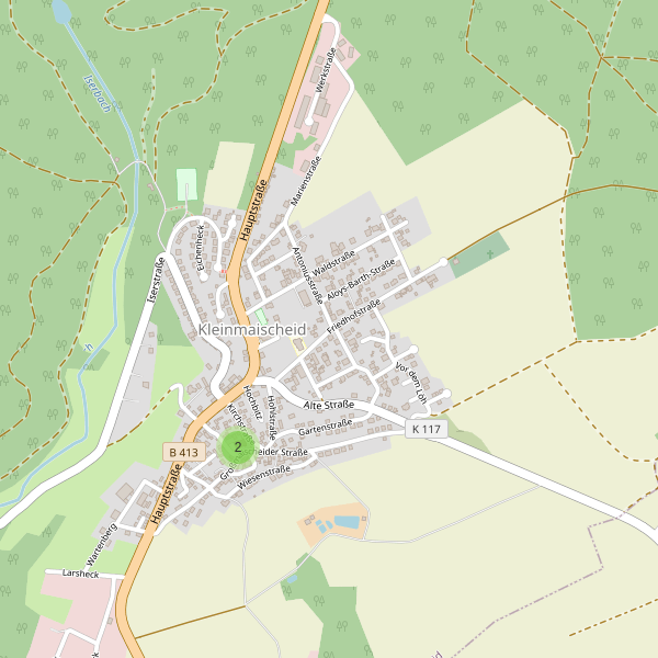 Karte der Parkplätze in Kleinmaischeid Thumbnail
