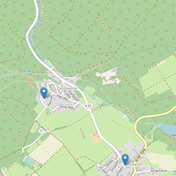 Karte der Parkplätze in Langweiler (BIR) Thumbnail