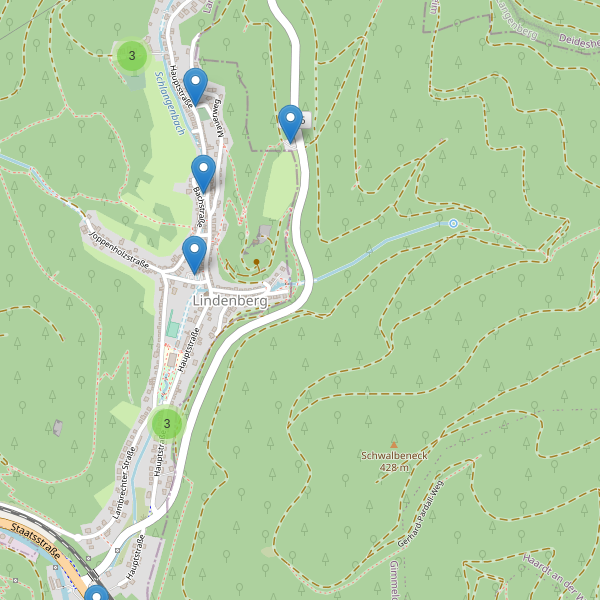 Karte der Parkplätze in Lindenberg (DÜW) Thumbnail