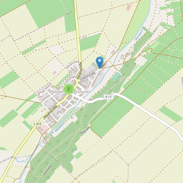 Karte der Parkplätze in Nieder-Hilbersheim Thumbnail