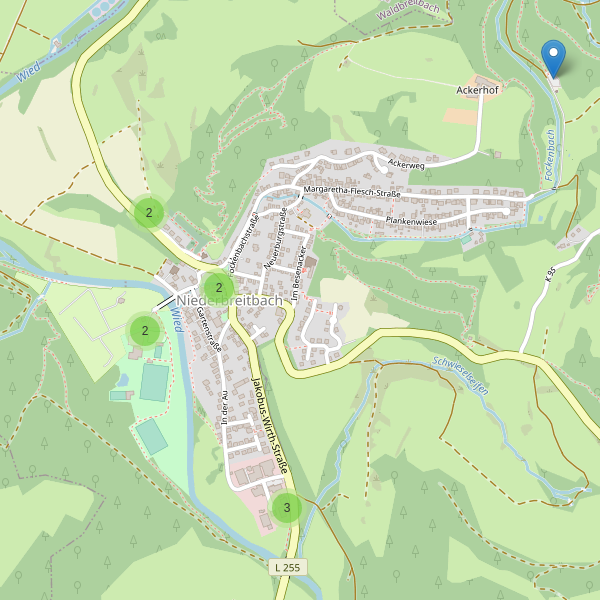 Karte der Parkplätze in Niederbreitbach Thumbnail
