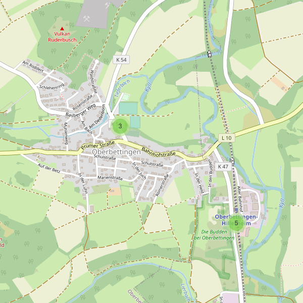 Karte der Parkplätze in Oberbettingen Thumbnail