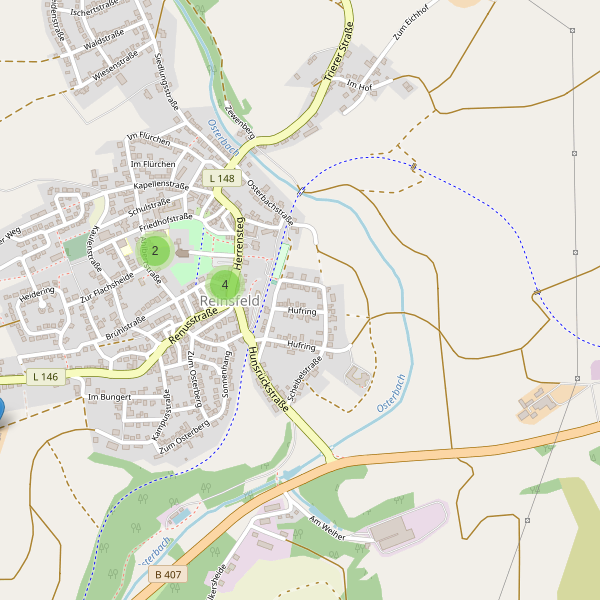 Karte der Parkplätze in Reinsfeld Thumbnail