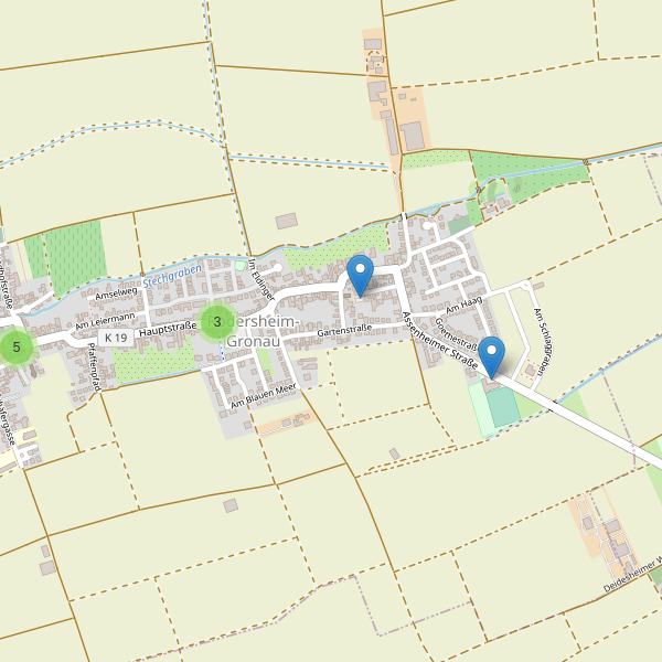 Karte der Parkplätze in Rödersheim-Gronau Thumbnail