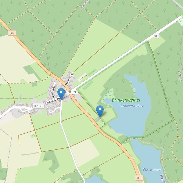 Karte der Parkplätze in Steinen (WW) Thumbnail