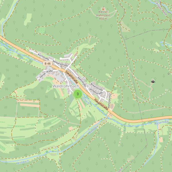 Karte der Parkplätze in Waldrohrbach Thumbnail
