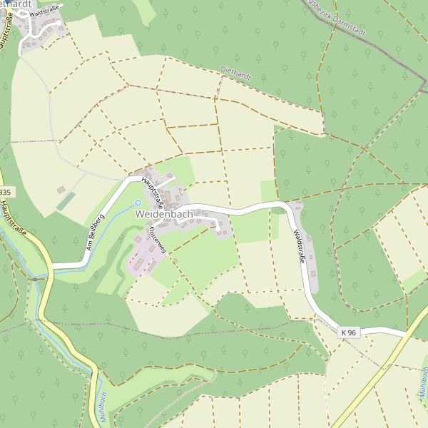 Karte der Parkplätze in Weidenbach (EMS) Thumbnail