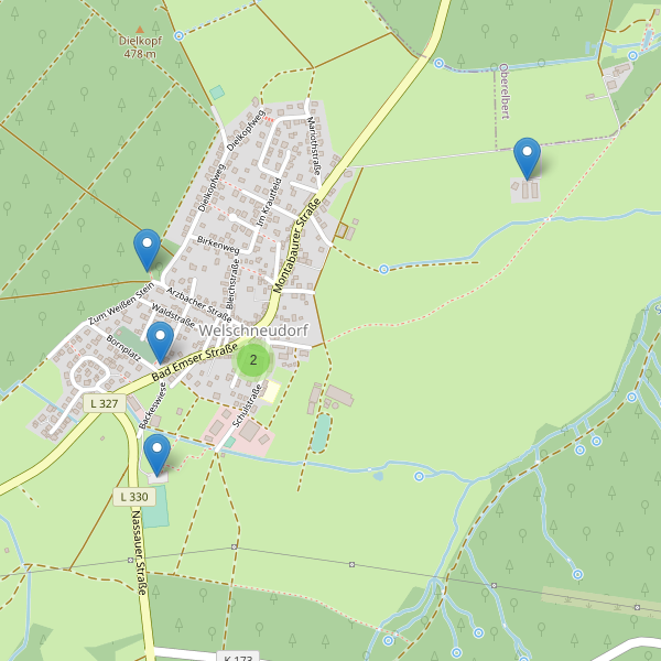 Karte der Parkplätze in Welschneudorf Thumbnail
