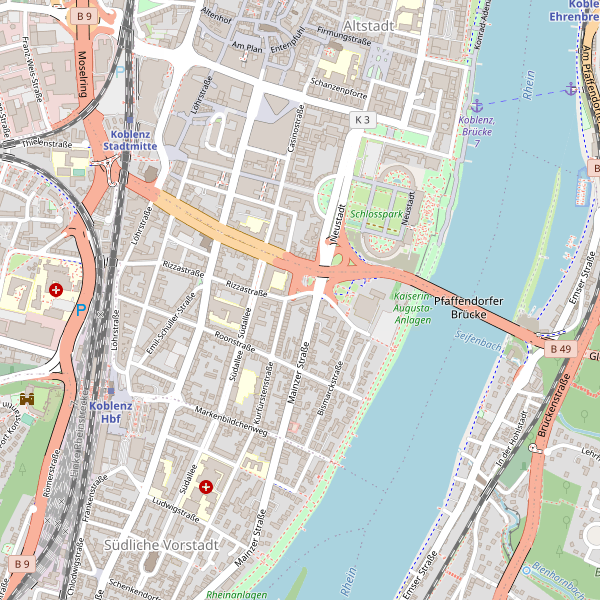 Thumbnail Stadtplan Koblenz