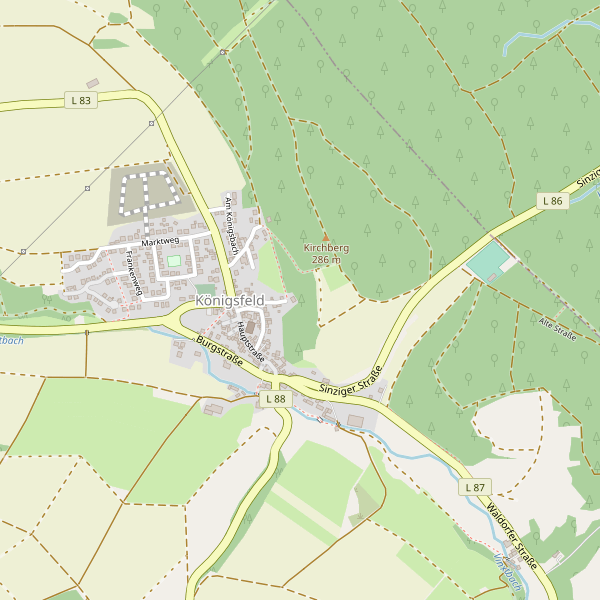 Karte der Toiletten in Königsfeld (AW) Thumbnail