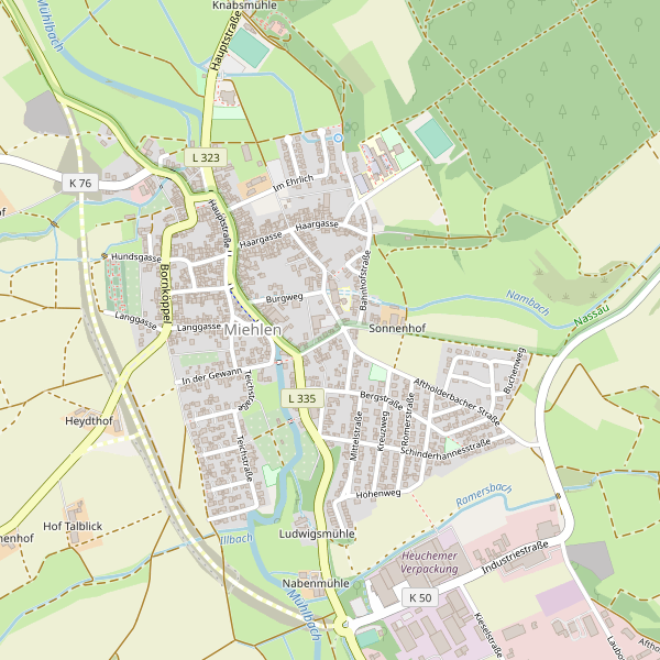 Stadtplan Miehlen Thumbnail