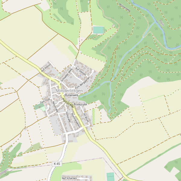 Karte der Taxi in Minderlittgen Thumbnail