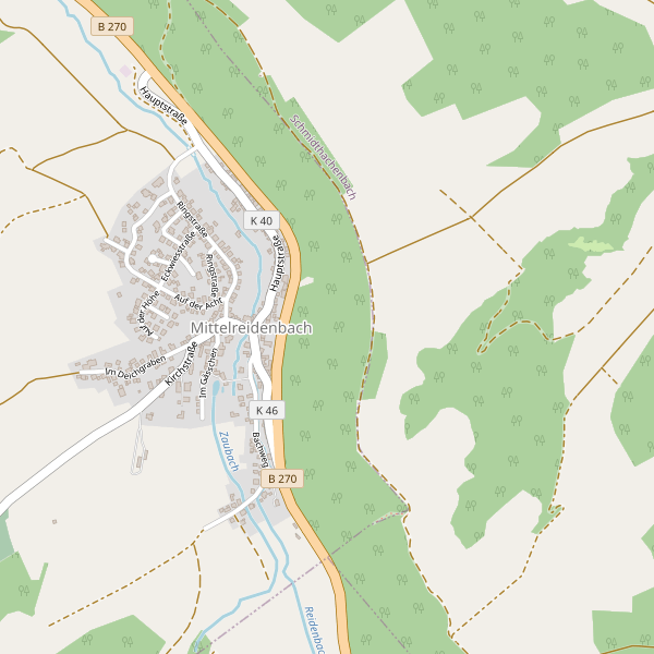 Stadtplan Mittelreidenbach Thumbnail