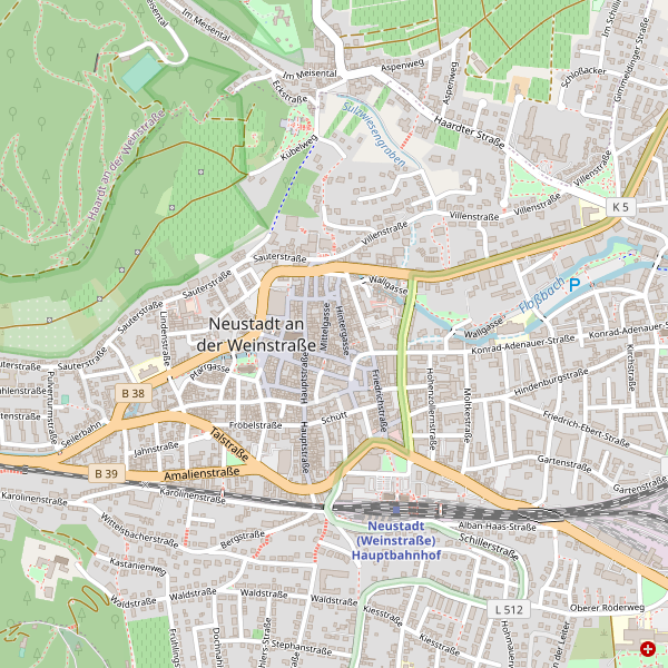 Thumbnail Stadtplan Neustadt an der Weinstraße