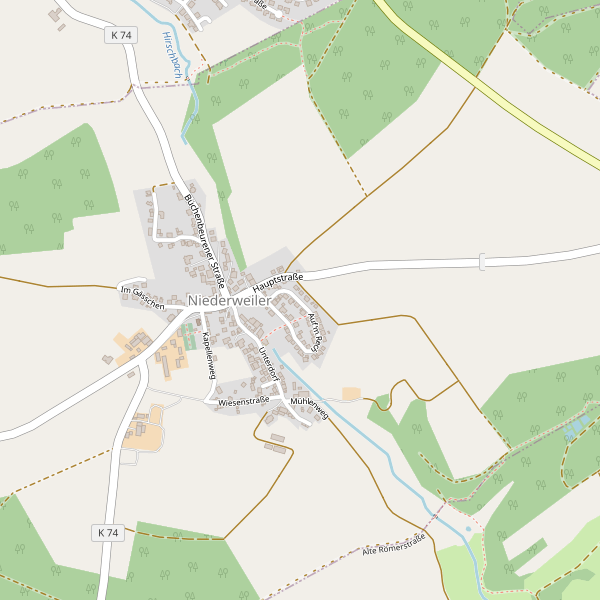 Stadtplan Niederweiler (SIM) Thumbnail