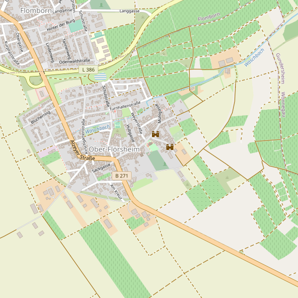 Stadtplan Ober-Flörsheim Thumbnail