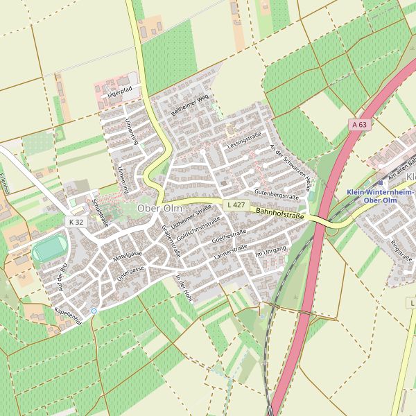 Stadtplan Ober-Olm Thumbnail