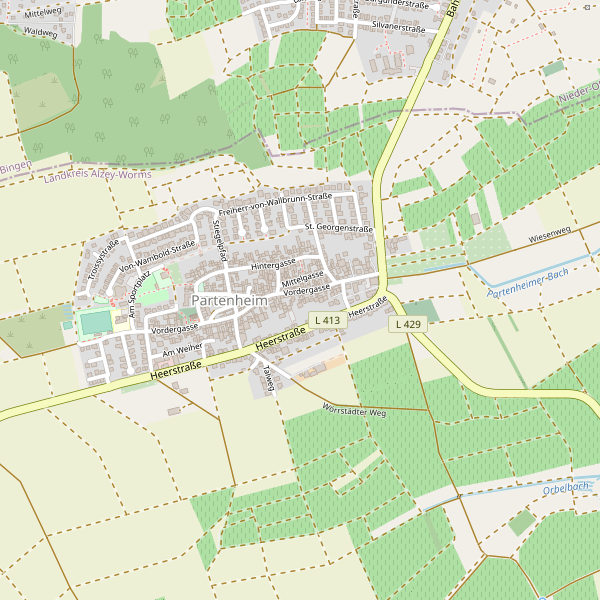 Stadtplan Partenheim Thumbnail