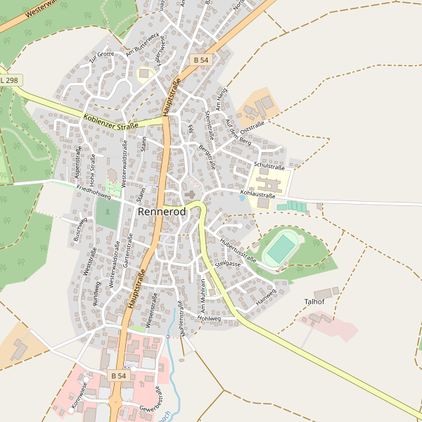 Karte der Toiletten in Rennerod Thumbnail