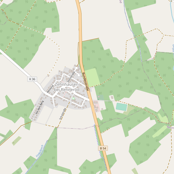 Stadtplan Zehnhausen bei Rennerod Thumbnail
