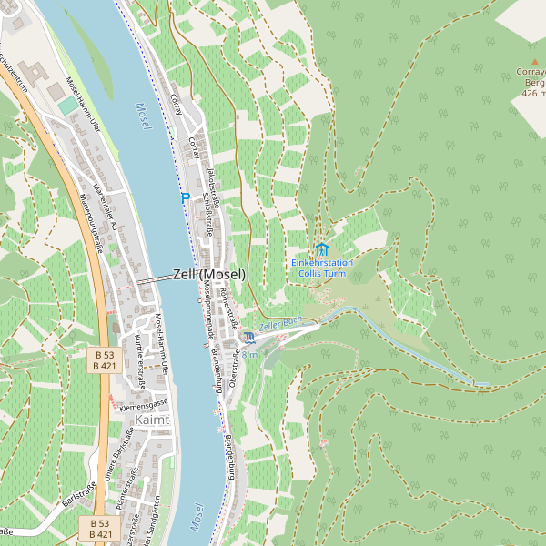 Karte der Toiletten in Zell (Mosel) Thumbnail