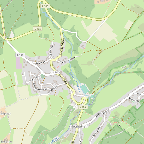 Karte der Toiletten in Züsch Thumbnail