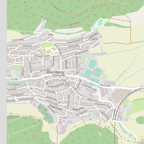 Karte der Toiletten in Blumberg (VS) Thumbnail