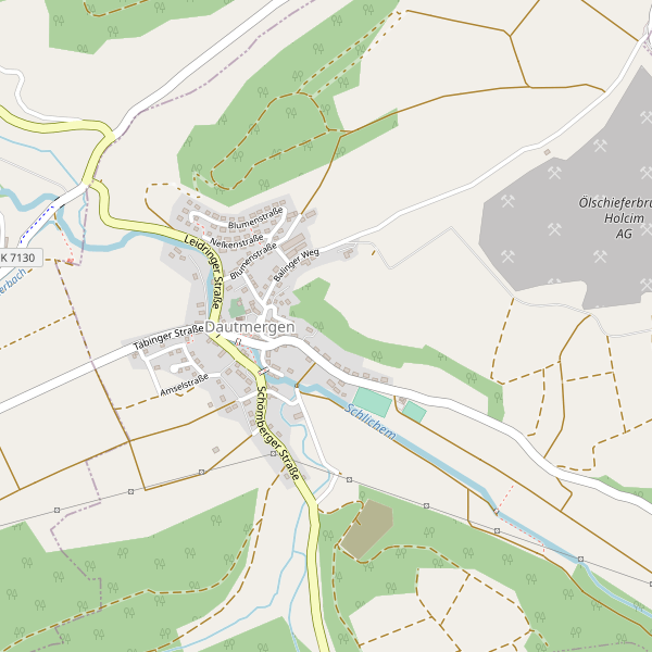 Karte der Restaurants in Dautmergen Thumbnail