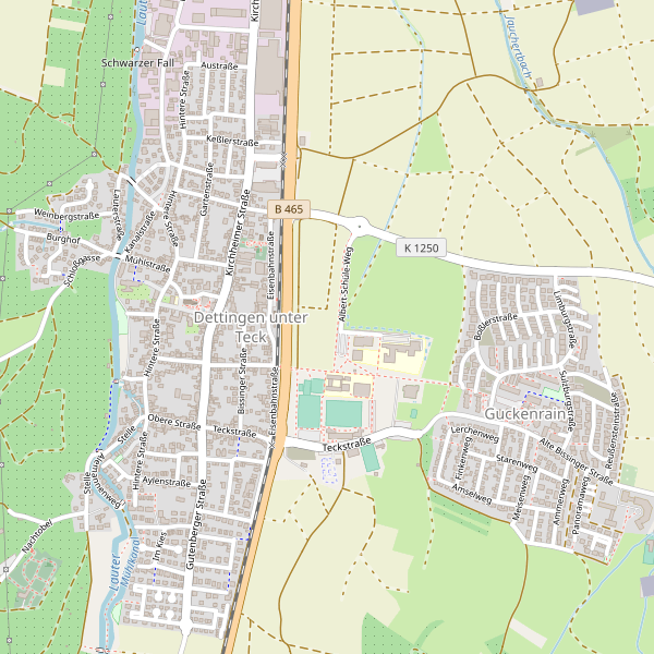Karte der Information in Dettingen unter Teck Thumbnail