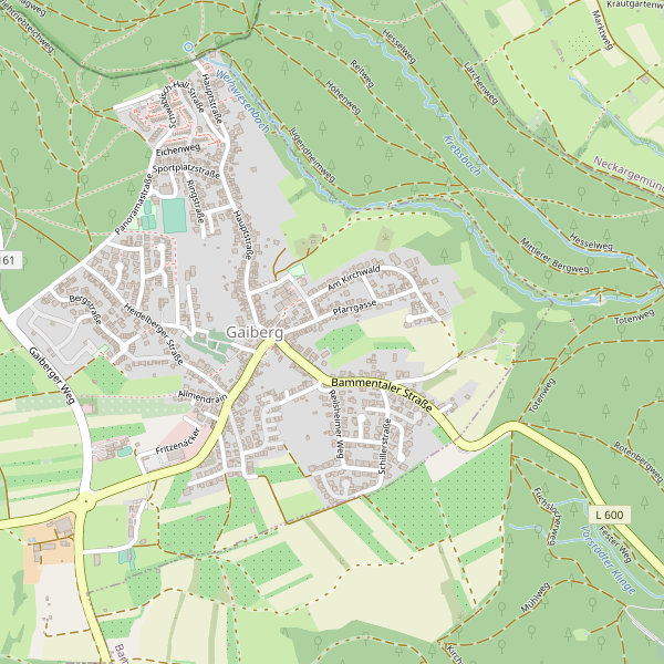 Stadtplan Gaiberg Thumbnail