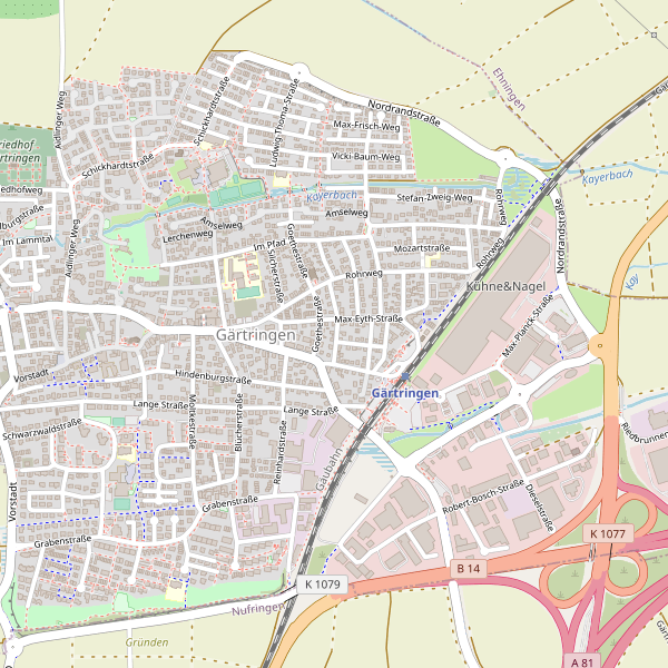 Stadtplan Gärtringen Thumbnail