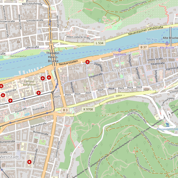 Thumbnail Stadtplan Heidelberg