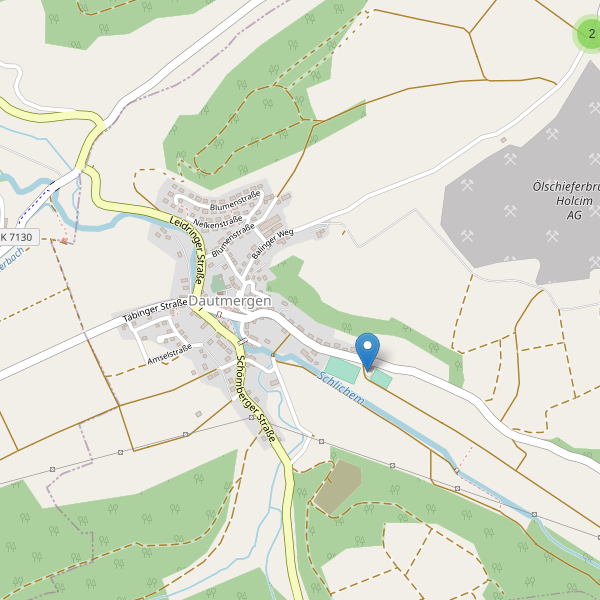 Karte der Parkplätze in Dautmergen Thumbnail