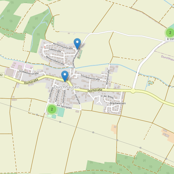 Karte der Parkplätze in Durchhausen Thumbnail