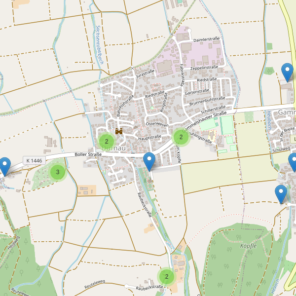 Karte der Parkplätze in Dürnau (GP) Thumbnail