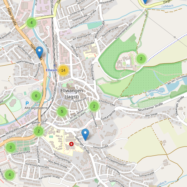 Karte der Parkplätze in Ellwangen (AA) Thumbnail