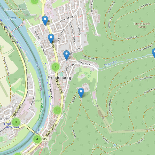 Karte der Parkplätze in Freudenberg (TBB) Thumbnail